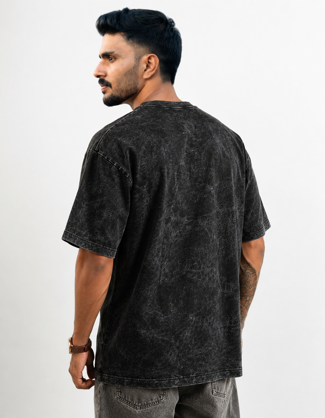 Drop Sholder Optic Wash T Shirt