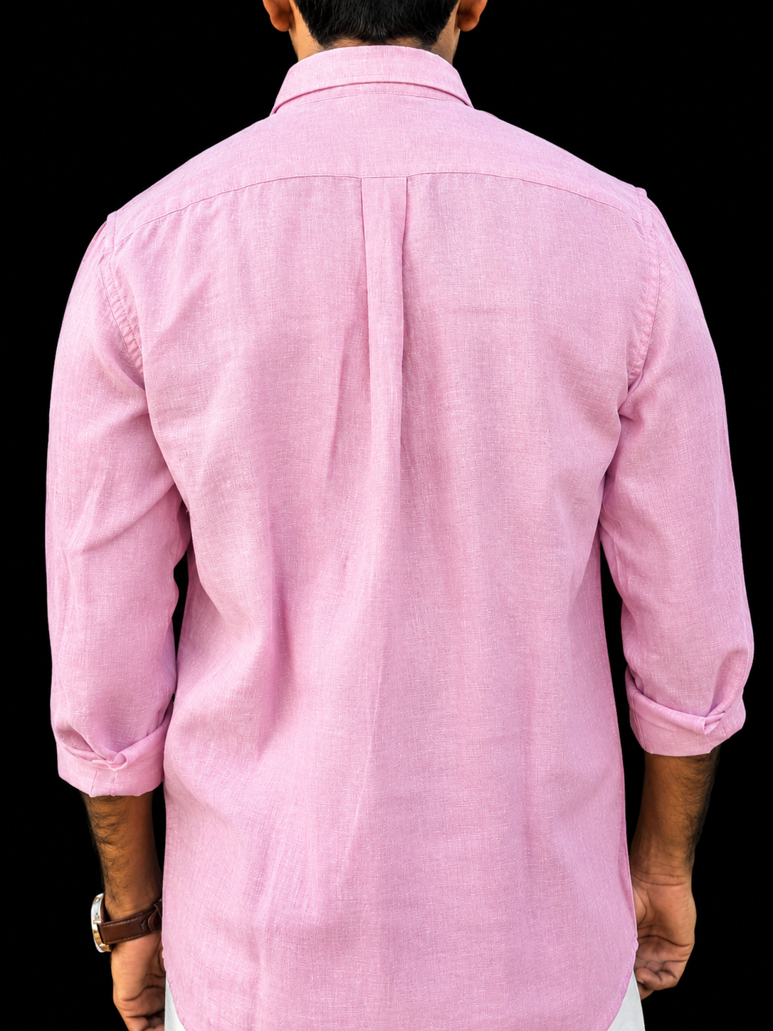 Blush Petal Plain | Premium Men’s 100% Pure Linen Shirt