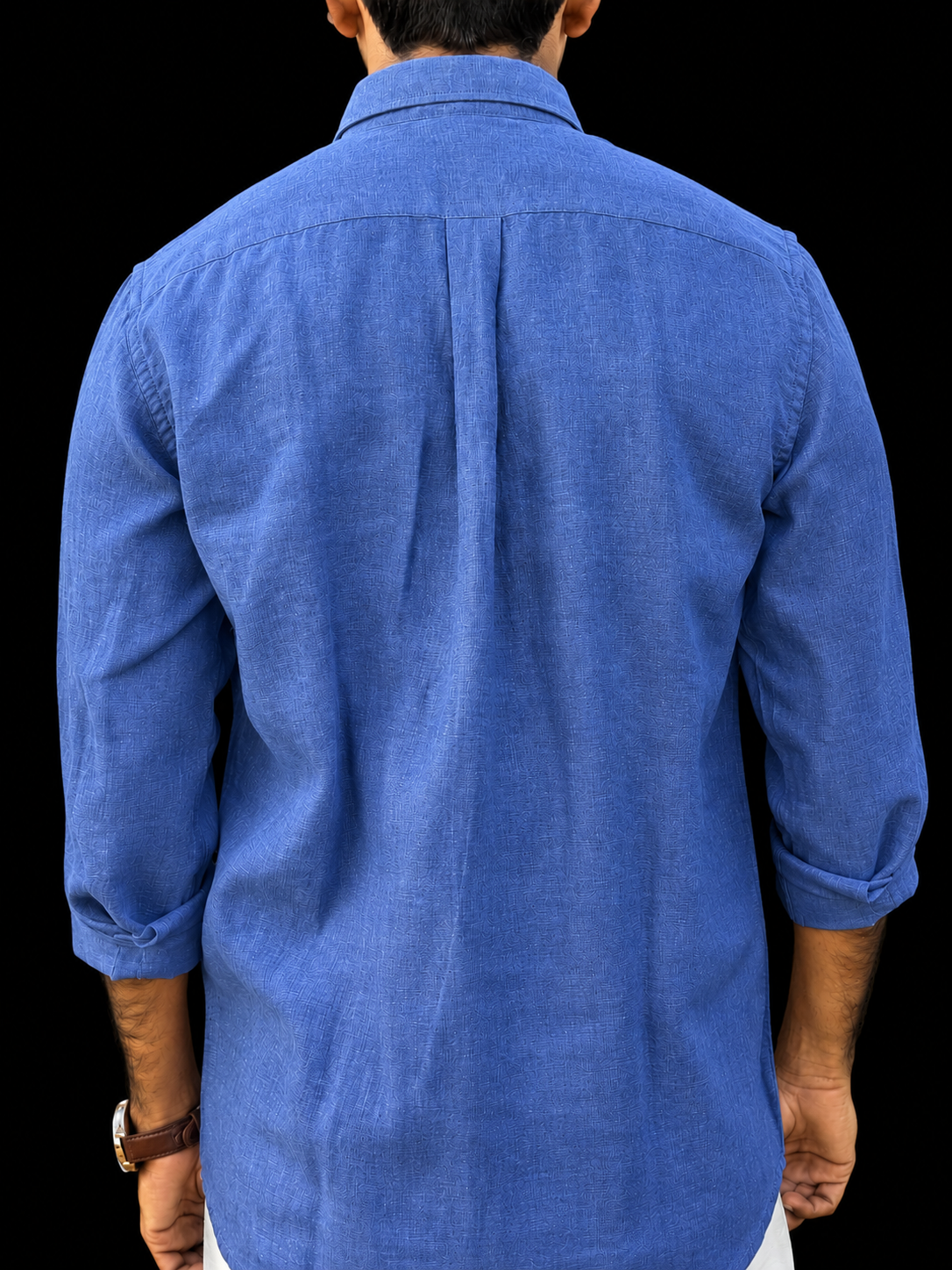 Ocean Blue Plain | 100% Premium Men’s Pure Linen Shirt