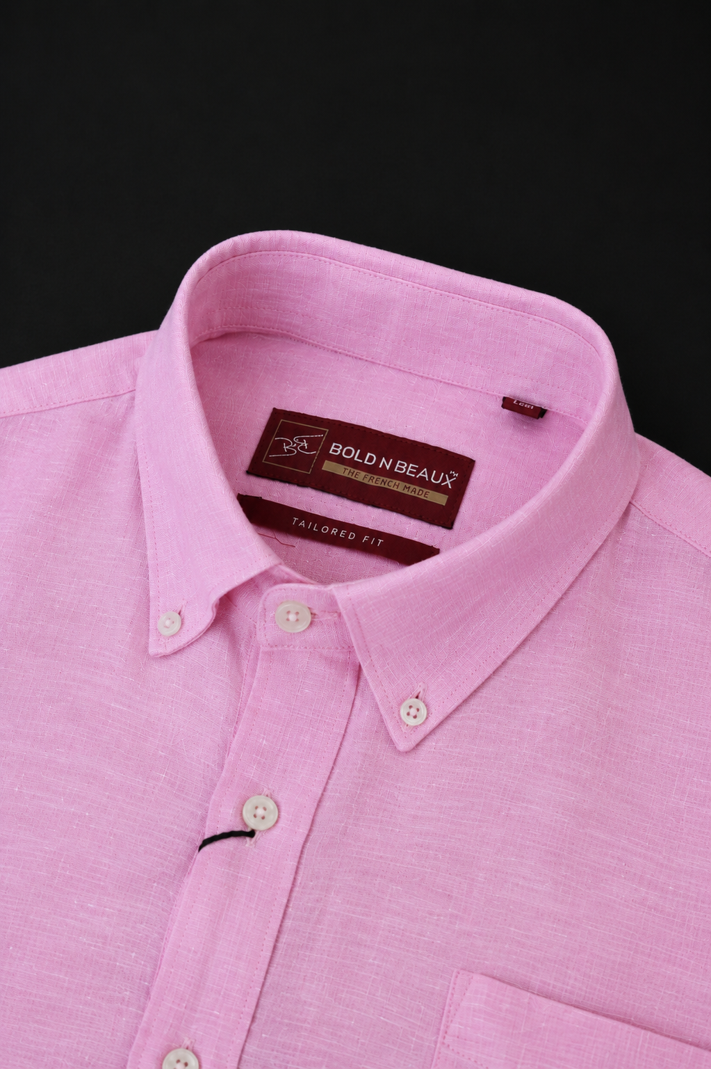 Blush Petal Plain | Premium Men’s 100% Pure Linen Shirt