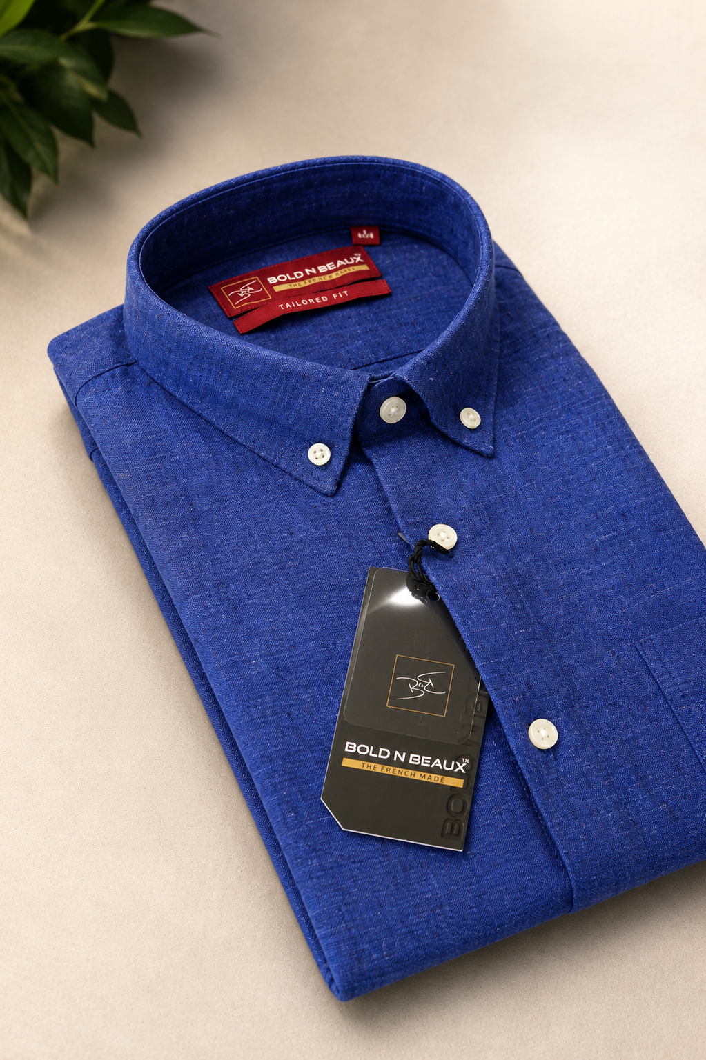 Royal Cove Blue | Premium Men’s 100% Pure Linen Shirt