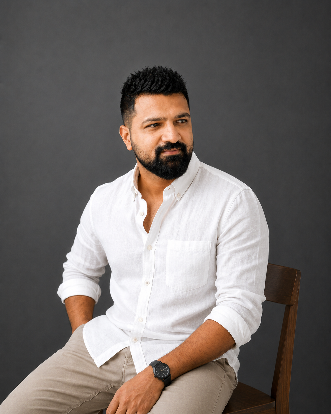 Royal White | Premium Men’s 100% Pure Linen Shirt